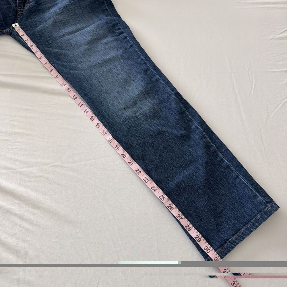 Joes Jeans Mens 36x31 Brixton Straight Narrow Leg Blue Denim Whiskering Fade EUC - Picture 9 of 16
